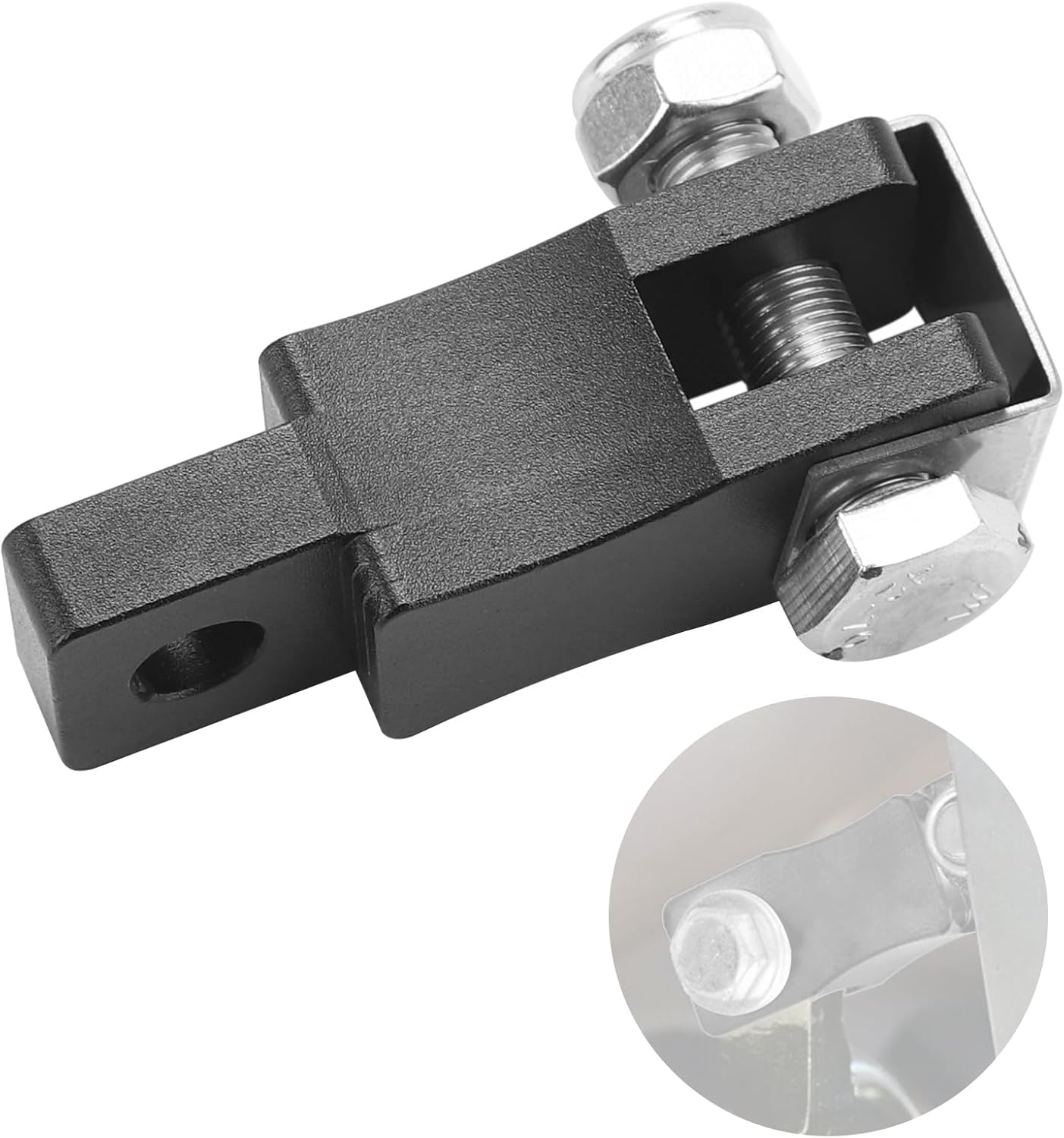 TomGoo 2" Billet Aluminum Clutch Pedal Extender Compatible with Peterbilt 378 379 386 388 389Trucks - Billet Aluminum Clutch Pedal Extension （Black）