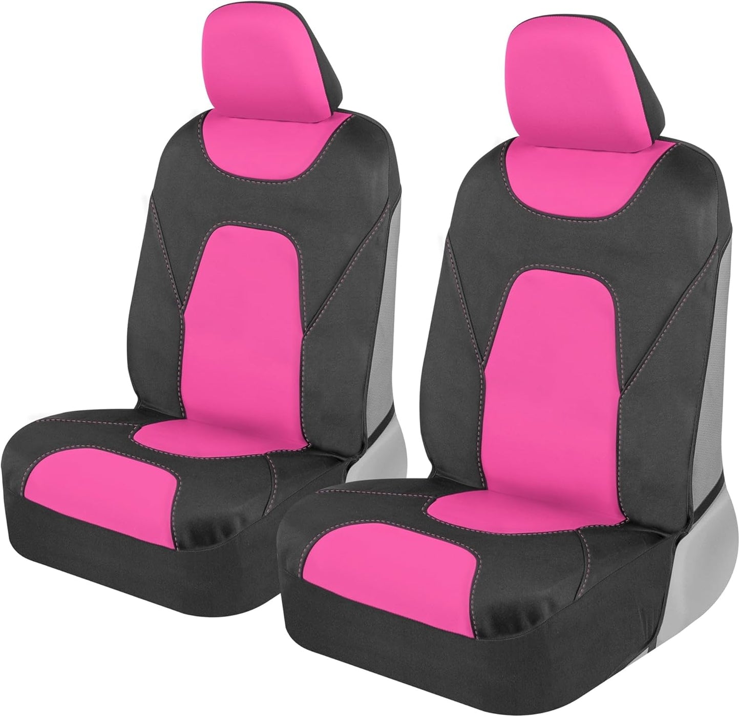 Motor Trend AquaShield Waterproof Front Seat Covers, Black Seat Covers for Cars – Padded Neoprene Front Car Seat Cover, SUV Seat Covers Protector - Car Interior Cover for Auto Truck & Van