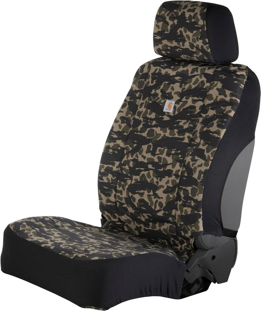 Carhartt Gear C0001399 Universal Fitted Nylon Duck Bucket Seat Cover - One Size Fits All - Blind Duck Camo