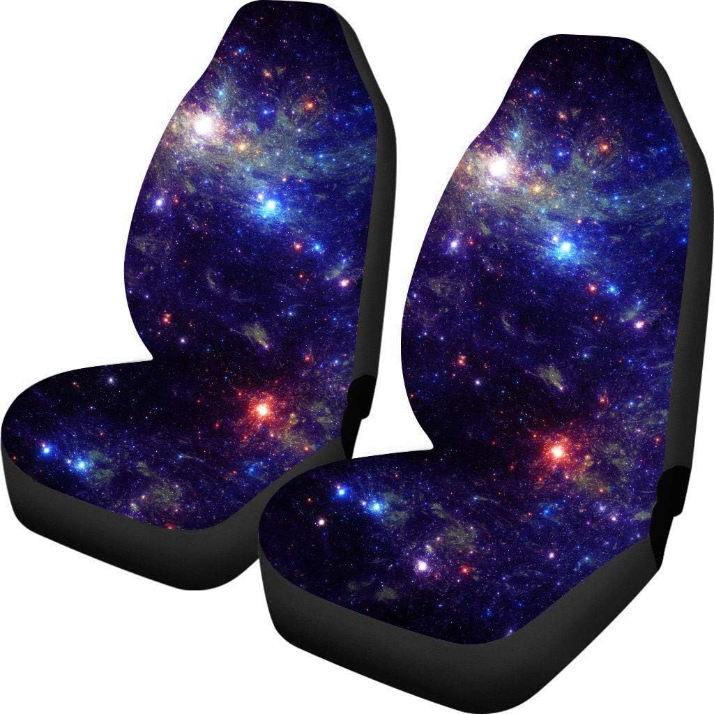 TOADDMOS Bohemian Colorful Mandala Patchwork Car Seat Covers Bucket Front Seats Protector,Universal Fit Cars,Sedan,SUV