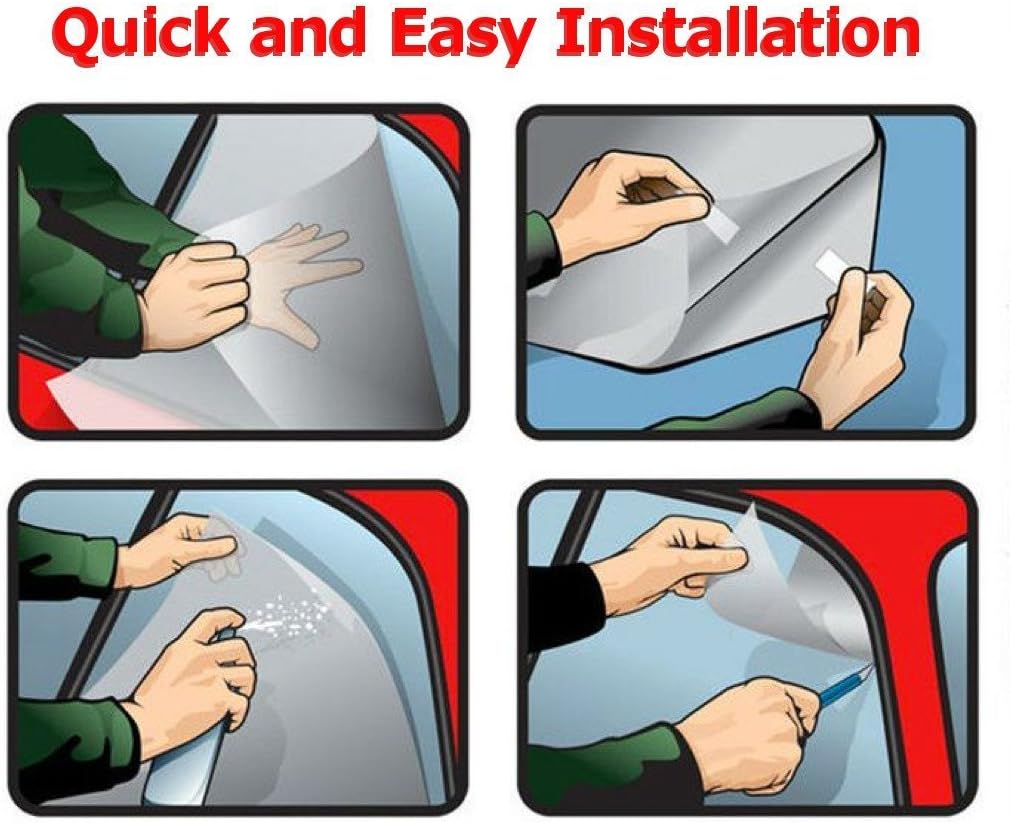 AutoTech Zone Precut Custom Window Tinting Kits for Toyota RAV 4 SUV 2006-2012 Model with 20% Light Transmittance