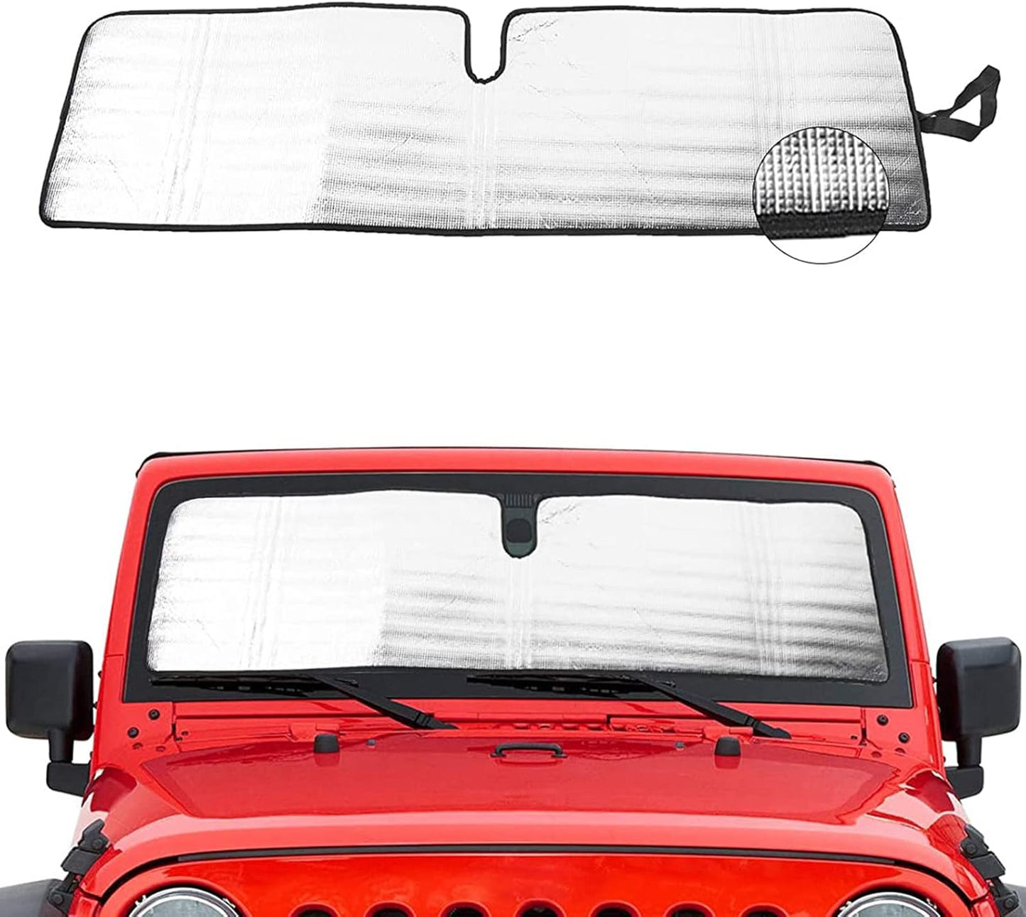 RT-TCZ Sunshade Mesh Bikini Top Cover Provides UV Sun Protection for 1997-2006 Jeep Wrangler TJ & Unlimited (TJ-Black)