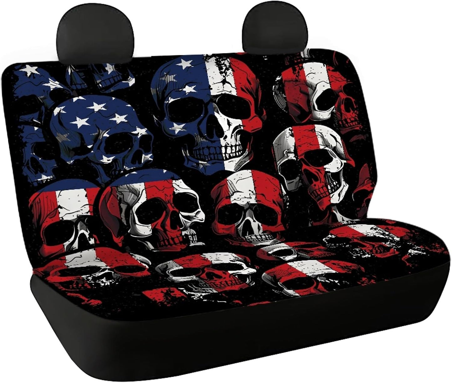 AFPANQZ Cowhide Milk Cow Print Car Rear Bench Protective Seat Cover - Brown, Polyester Fabric, Universal Fit, Full Wrap, Dust-Proof - For Trucks, Vans, SUVs