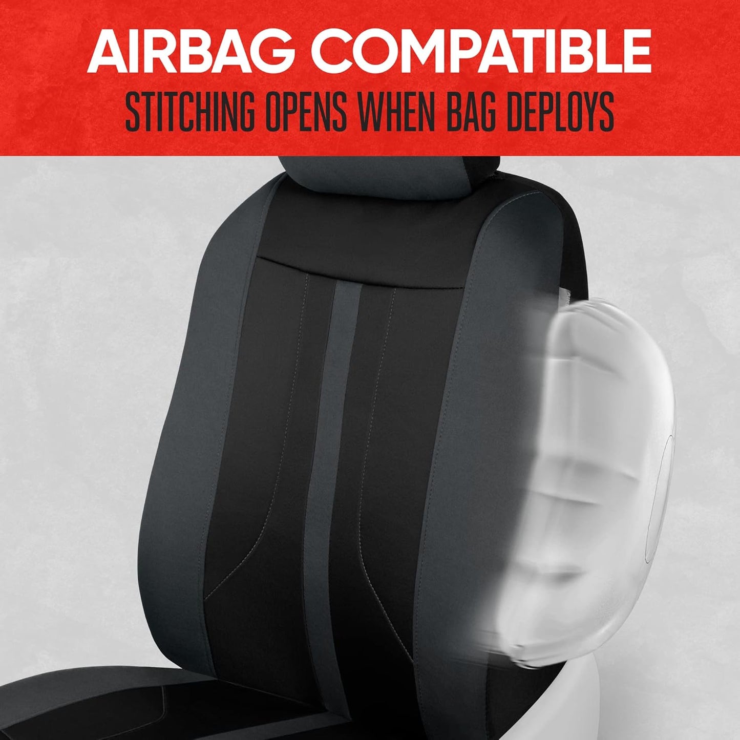 BDK Auto MTSC-354-CC: Front Seat Covers 4Pc/Charcoal