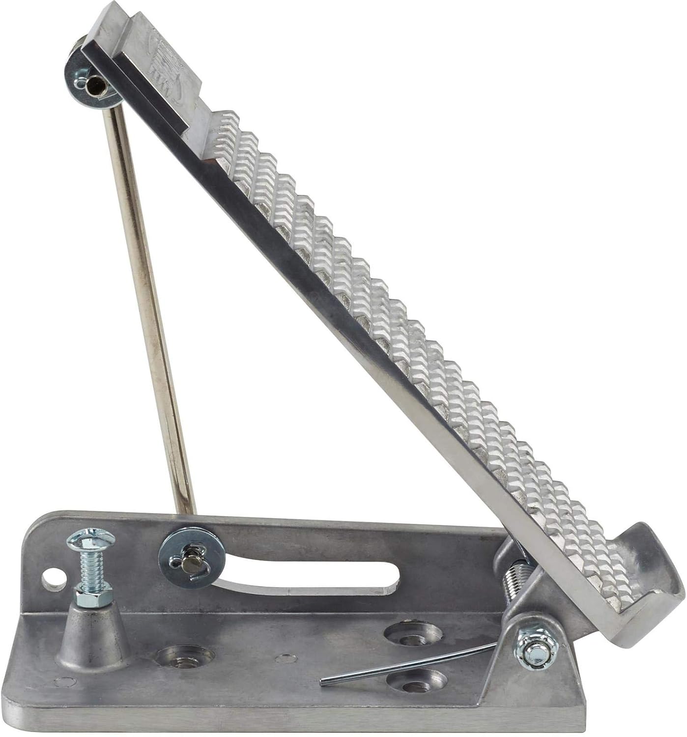 Speedway Motors Cast Aluminum Accelerator Throttle Pedal Assembly Includes Heavy Duty Cable, Mounting Hardware and Textured Pedal, 2.5 x 6 x .25 Inches