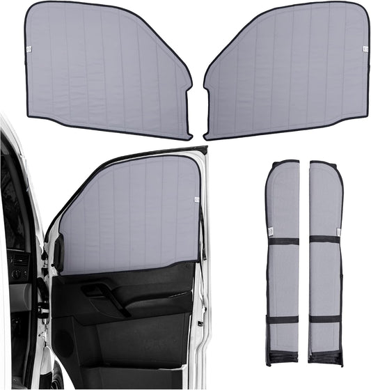 Living in a Bubble Insulated Blackout Front Window Covers for Mercedes Benz Sprinter 2007-2018 (NCV3), Campervan Accessories, Vanlife Must Have Sun Shades and Van Life Essentials (Pair)