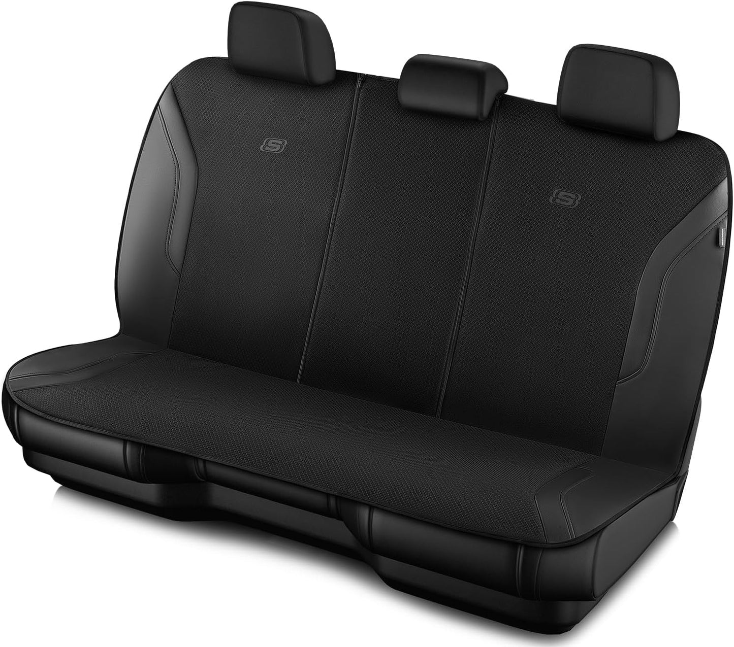 Skechers Memory Foam Car Seat Covers, Air Cool Mesh Thick Seat Covers, Slip-ins Front Seat Cover, Airbag Compatible, Automotive Comfort & Protection for Most Cars,Vans,Trucks, SUVs,Red