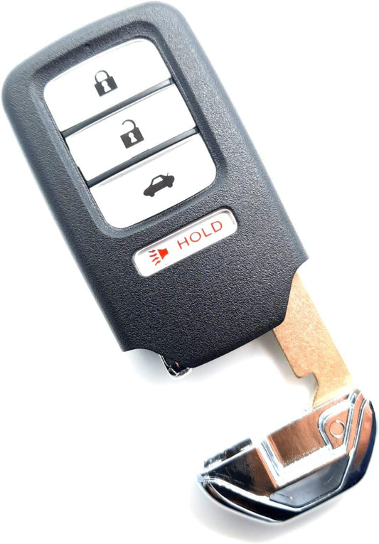 KEYFOB CANADA - Compatible for Smart Keyless Honda Civic Entry Remote - 4 Buttons Key Fob With Electronics and Battery FCC KR5V2X