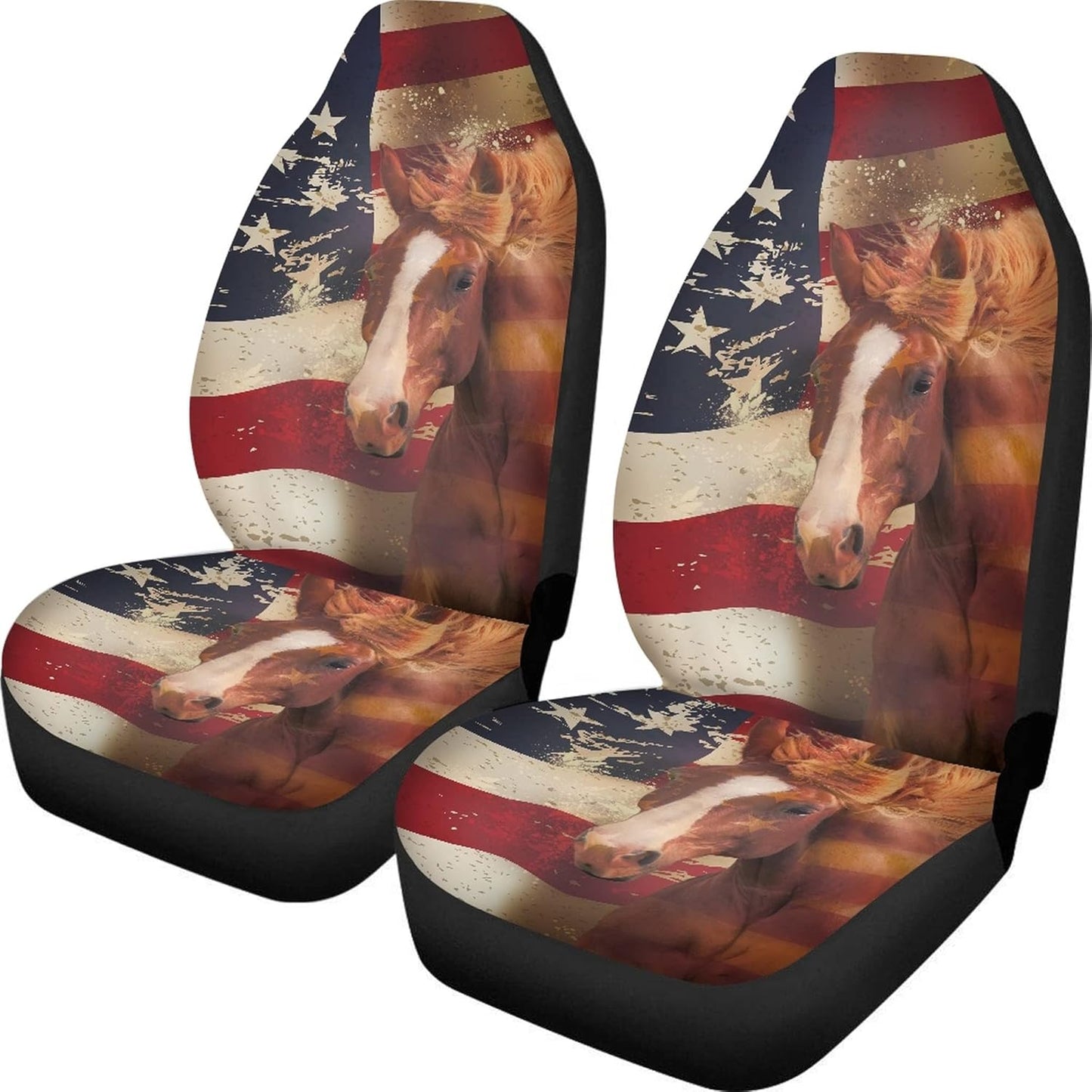 TOADDMOS Bohemian Colorful Mandala Patchwork Car Seat Covers Bucket Front Seats Protector,Universal Fit Cars,Sedan,SUV