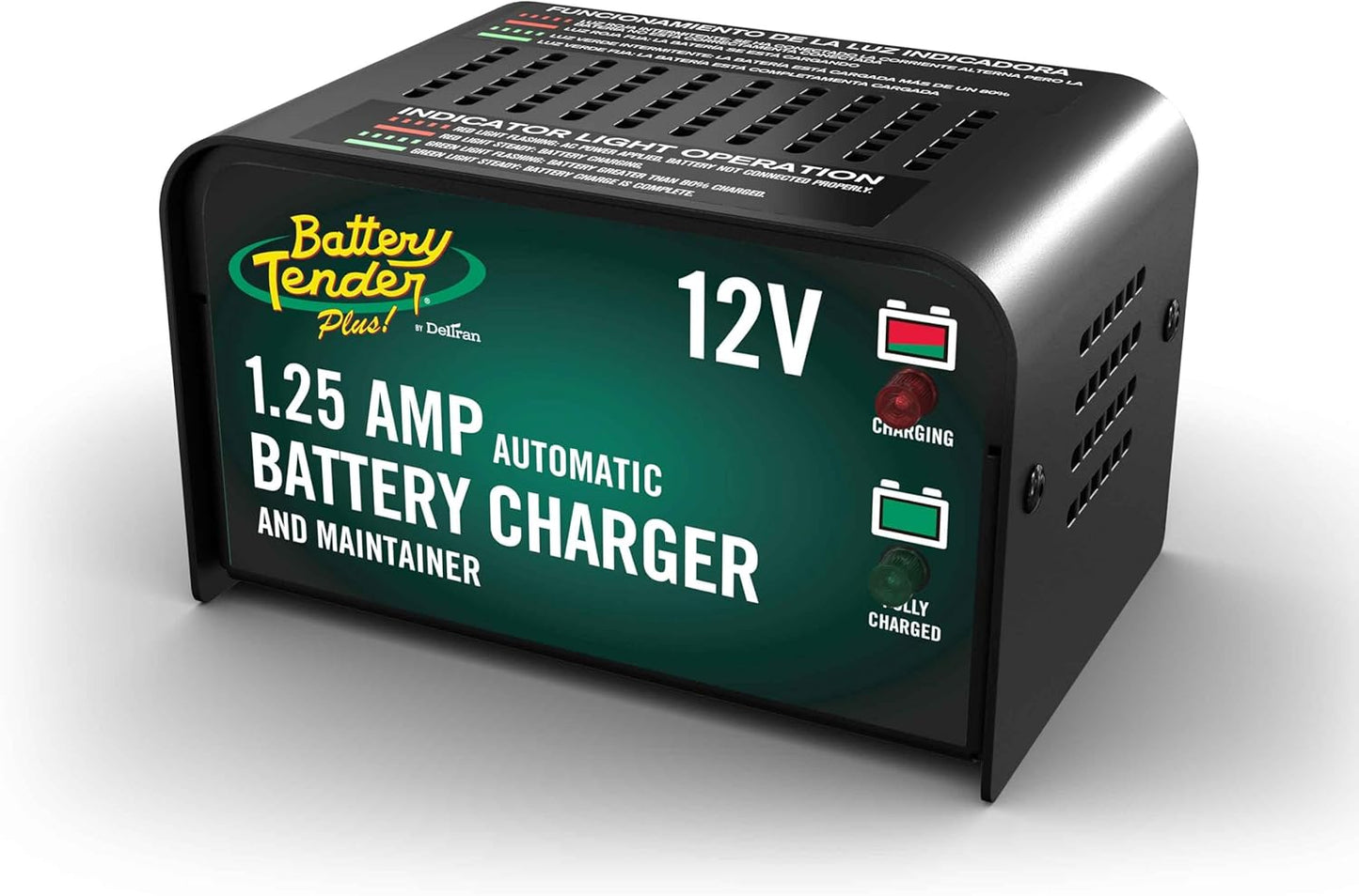 Battery Tender Plus 12V Battery Charger and Maintainer: 1.25 AMP Powersport Battery Charger and Maintainer for Motorcycles, ATVs, UTVs - Smart 12 Volt Automatic Float Charger - 021-0128-CA