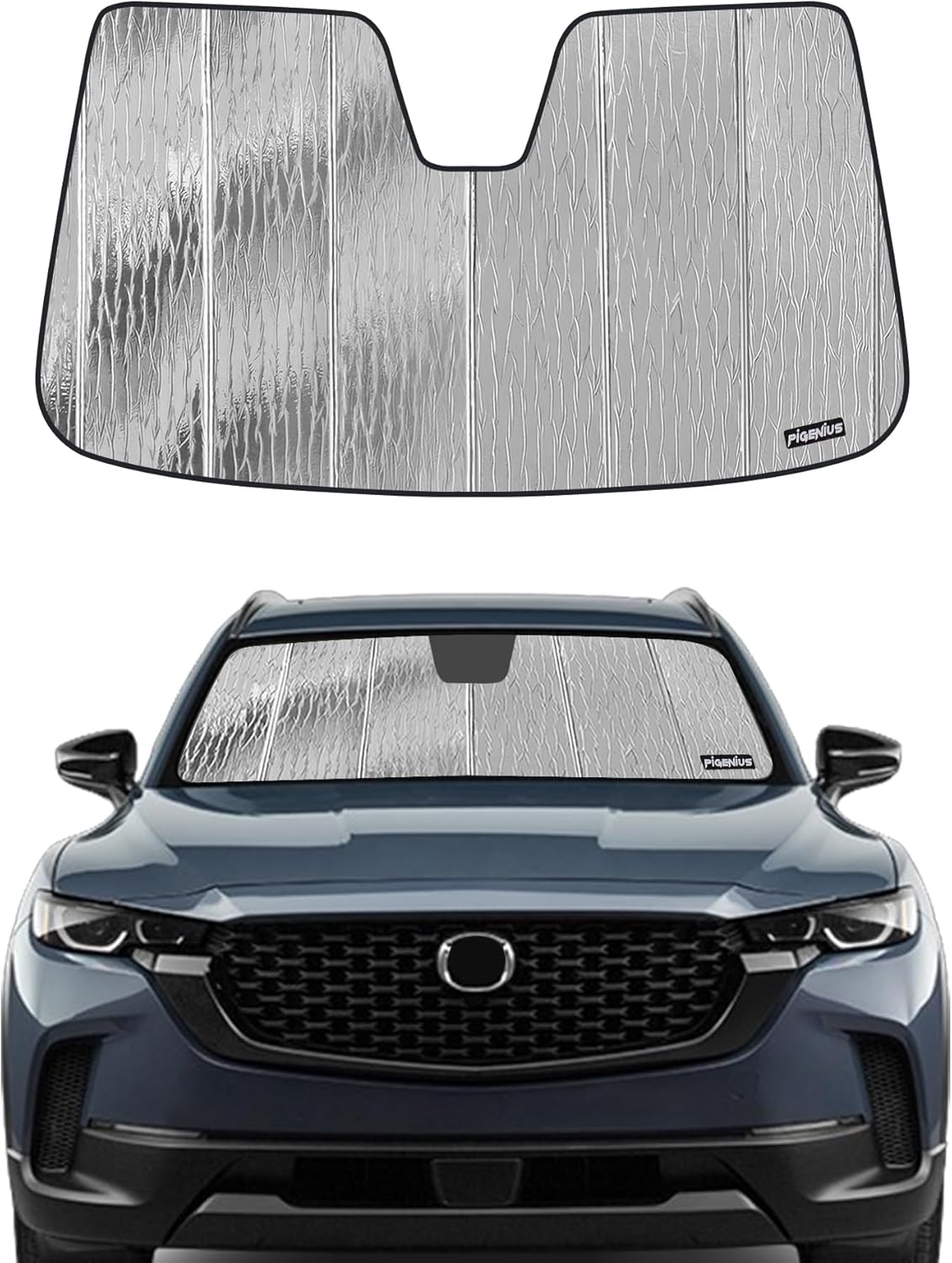 Pigenius Windshield Sunshade for Mazda CX-5 2013 2014 2015 2016 Front Window Shade - AstraGuard
