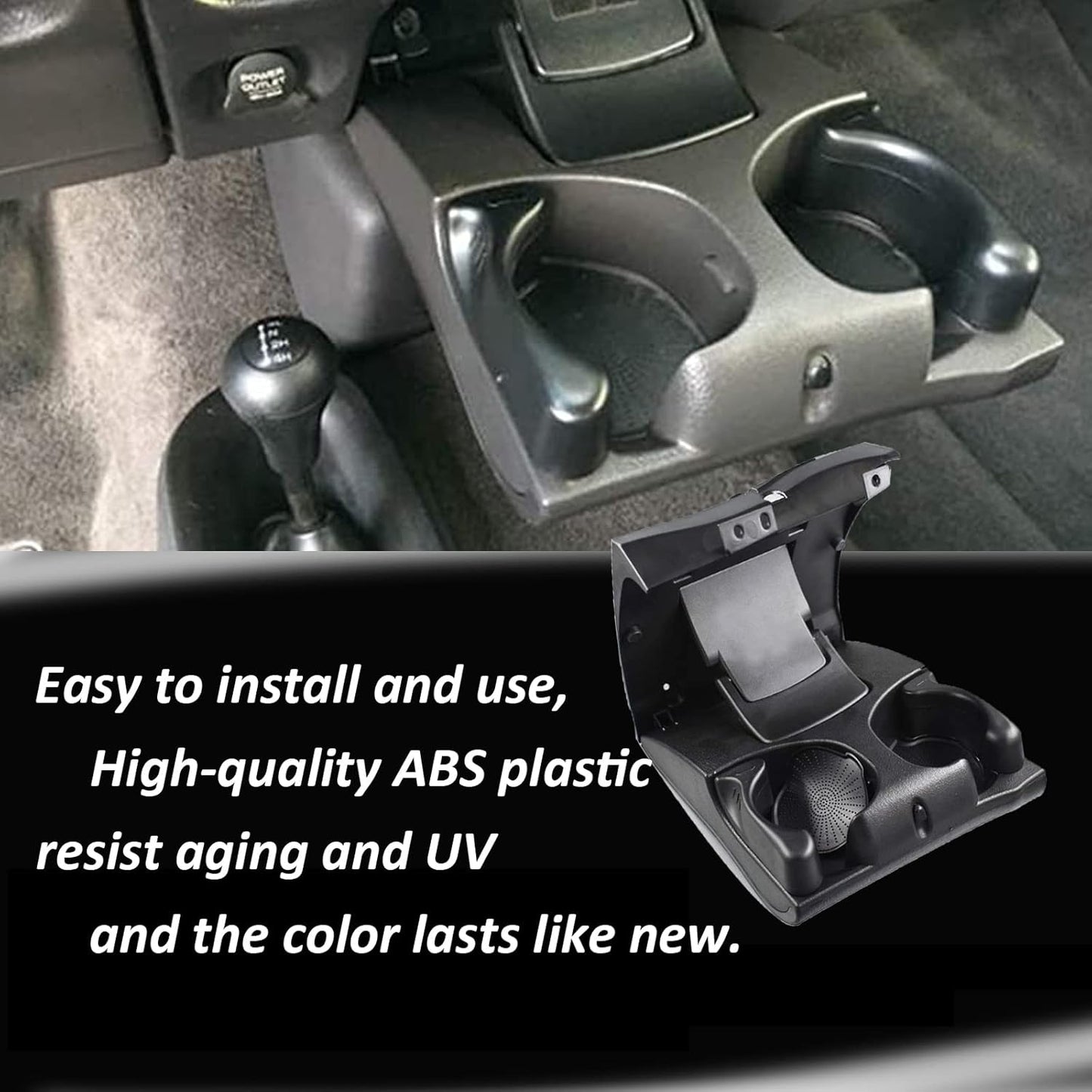 Dash Cup Holder Instrument Panel Replacement for Dodge Ram 1500 1998-2001 Ram 2500 3500 1998-2003 Drink Holder 5FR421AZ 5FR421AZAE NICEKE