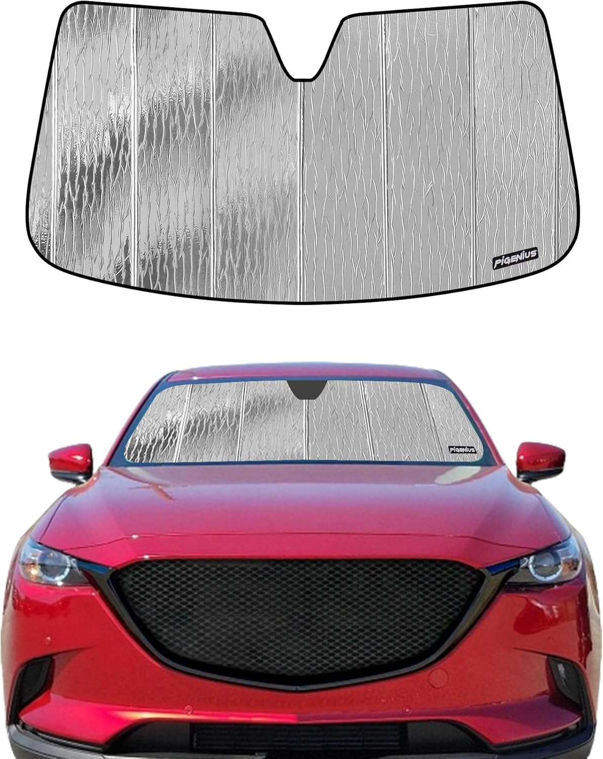 Pigenius Windshield Sunshade for Mazda CX-5 2013 2014 2015 2016 Front Window Shade - AstraGuard