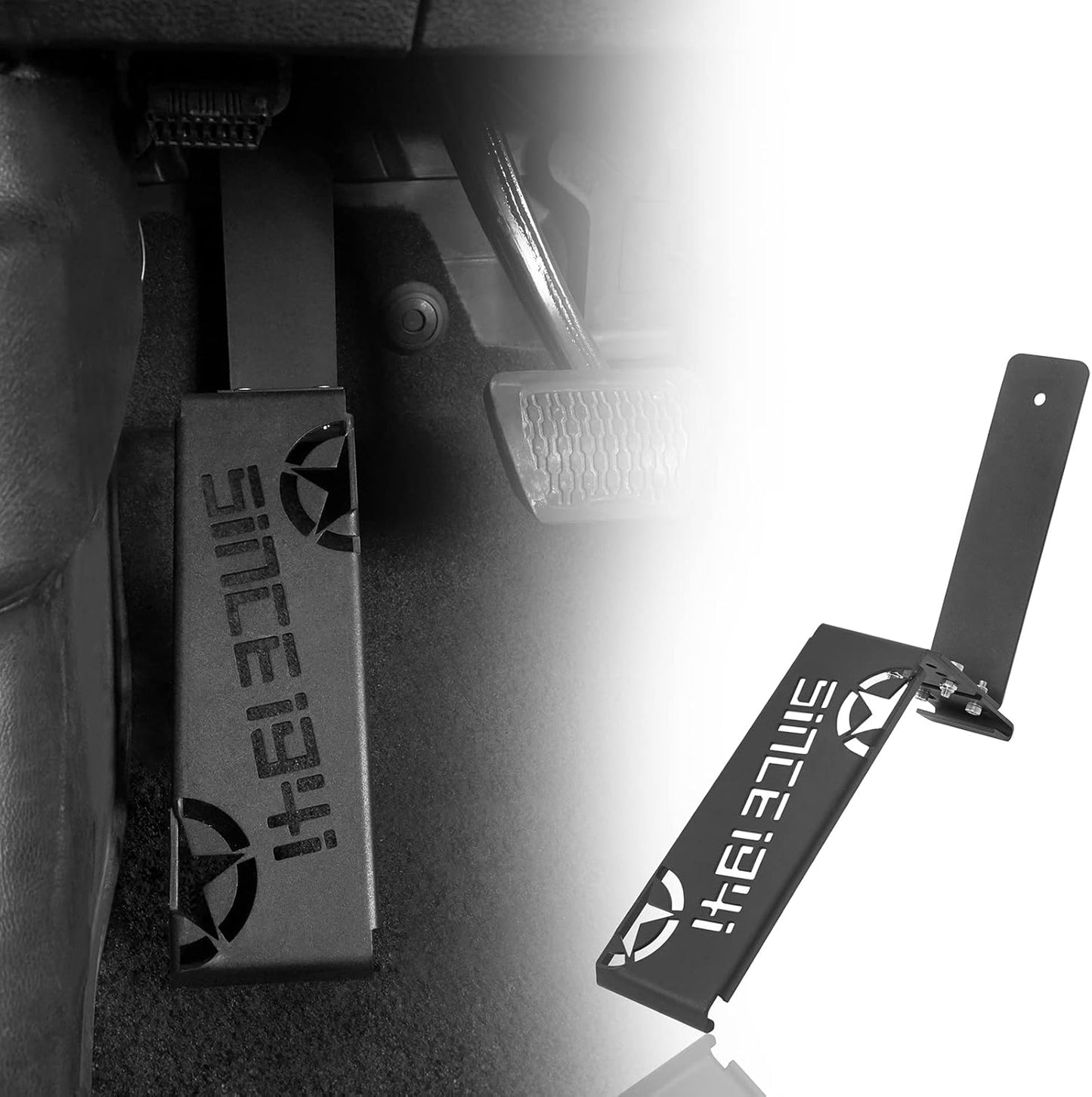 Hooke Road Dead Pedal Left Side Foot Rest Kick Panel Compatible with Jeep Wrangler JL/Gladiator JT (Excluding 4xe) 2018 2019 2020 2021 2022 2023 2024 2025
