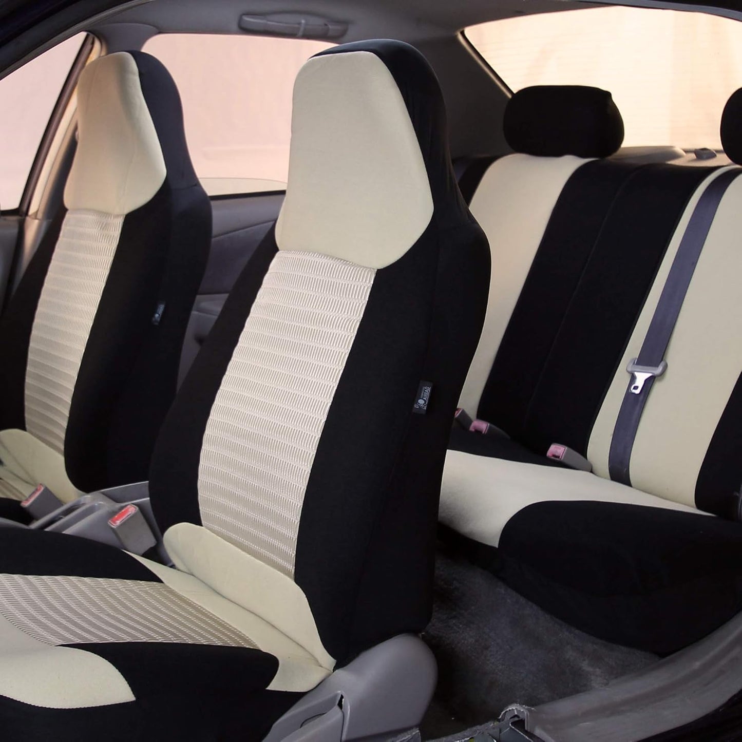 FH Group Trendy Corduroy Seat Covers Front Airbag Ready & 40/,60 50/50, 60/40 Split