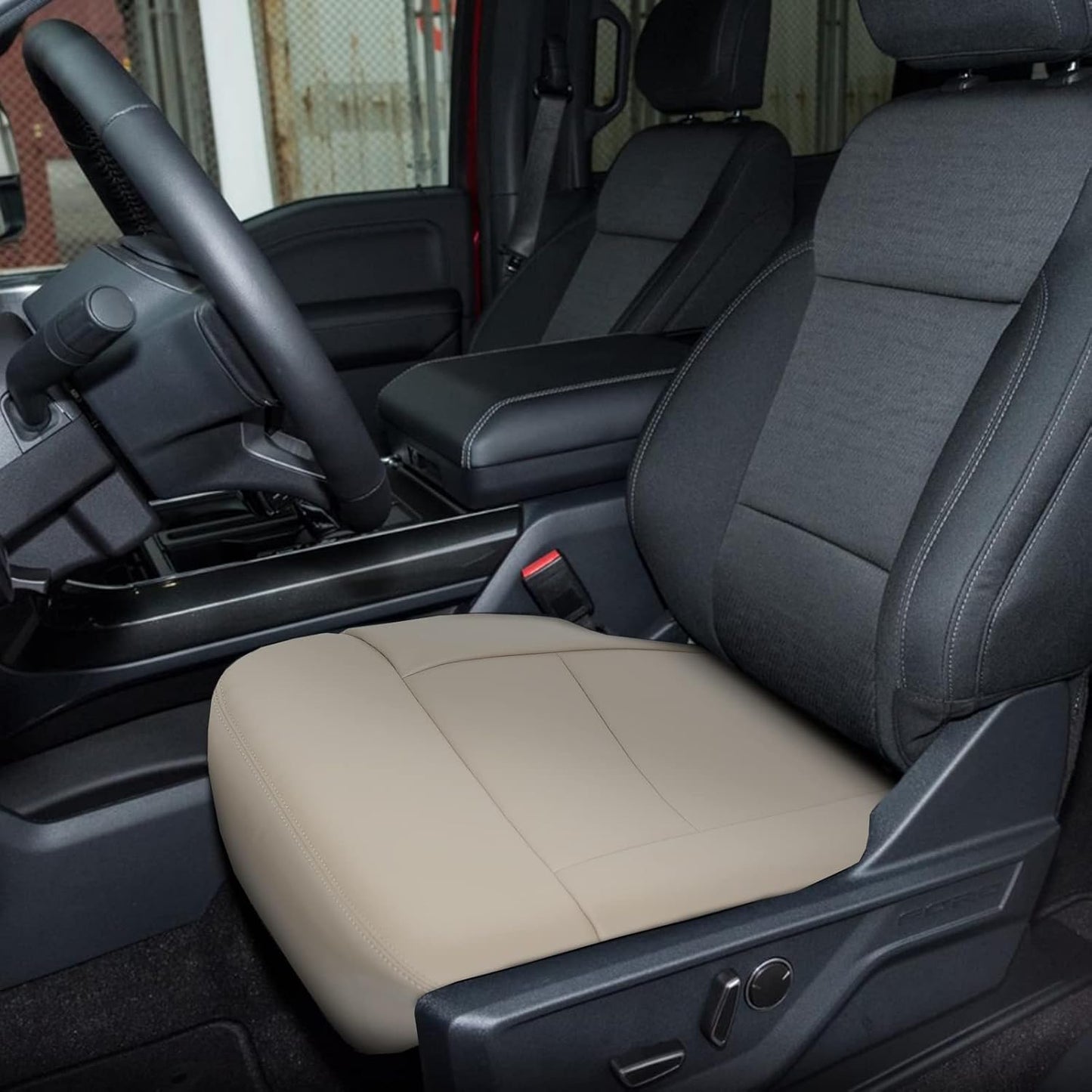 HRepair Front Driver Side Bottom Leather Seat Cover Replacement for 1996-2002 Toyota 4Runner,Oak Tan