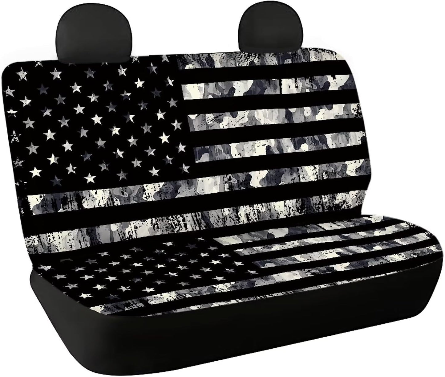 AFPANQZ Cowhide Milk Cow Print Car Rear Bench Protective Seat Cover - Brown, Polyester Fabric, Universal Fit, Full Wrap, Dust-Proof - For Trucks, Vans, SUVs