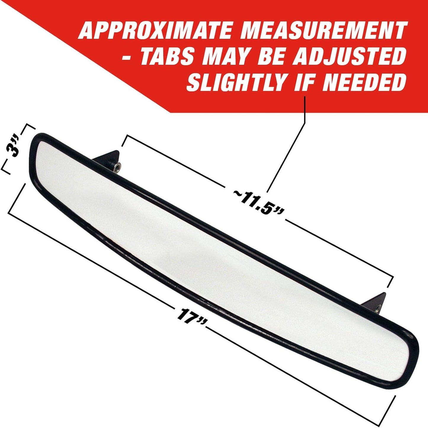 Longacre 22530 17" Short Mirror Kit
