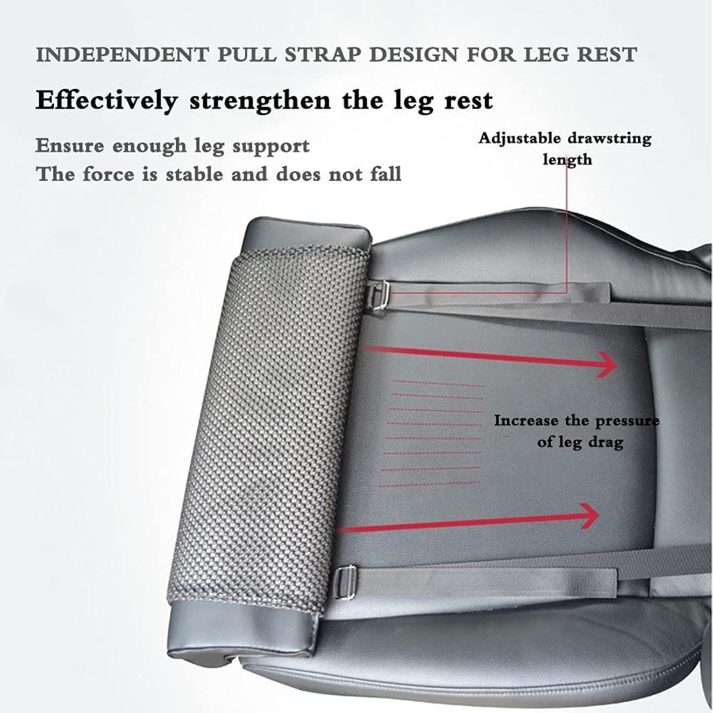 Car Leg Support Extension Pad,Long-Distance Driving Leg Support Pillow Car Seat Leg Foot Thigh Support Cushion Knee Pad Leg Rest Cushions,A