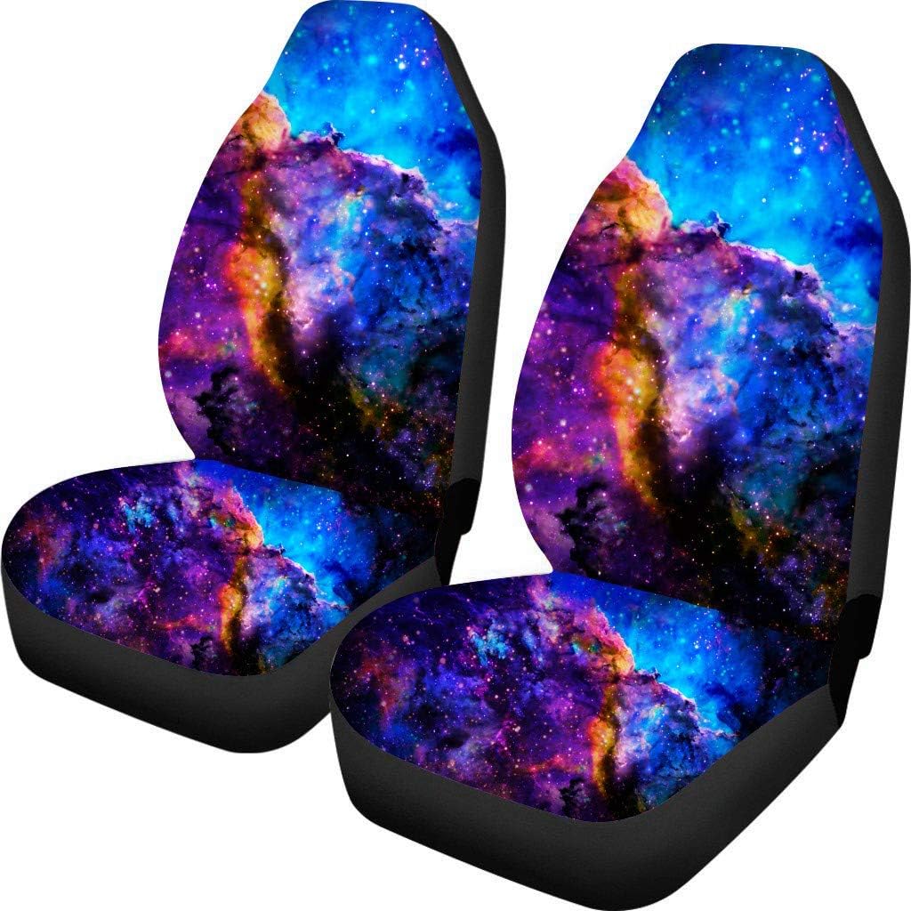 TOADDMOS Bohemian Colorful Mandala Patchwork Car Seat Covers Bucket Front Seats Protector,Universal Fit Cars,Sedan,SUV