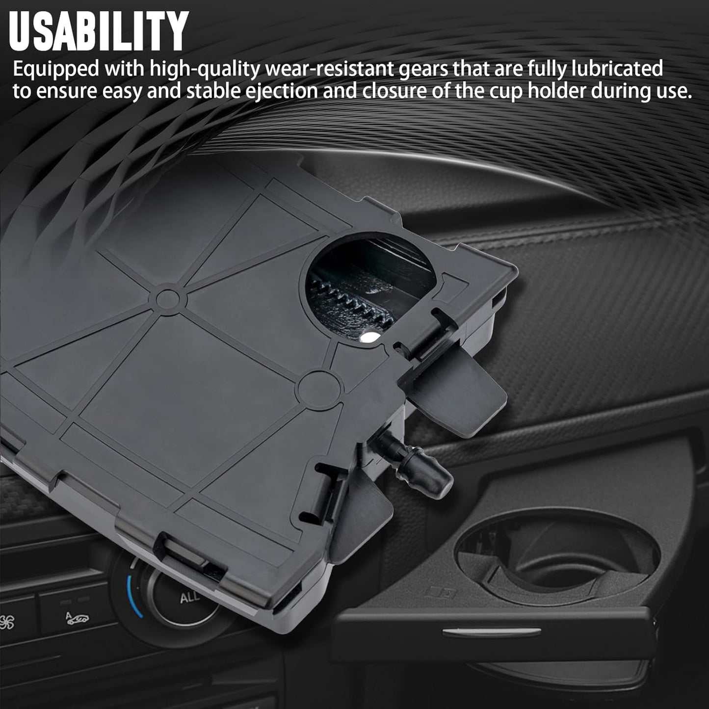 WEILEITE Replacement Cup Holder Compatible with BMW 3 Series E90 E92 328i E93 E91 335i 330i 325i 325xi 328xi 323i 330xi 335xi 335is 335d 2006-2013 Replace 51459173463(Front Left Driver Side)
