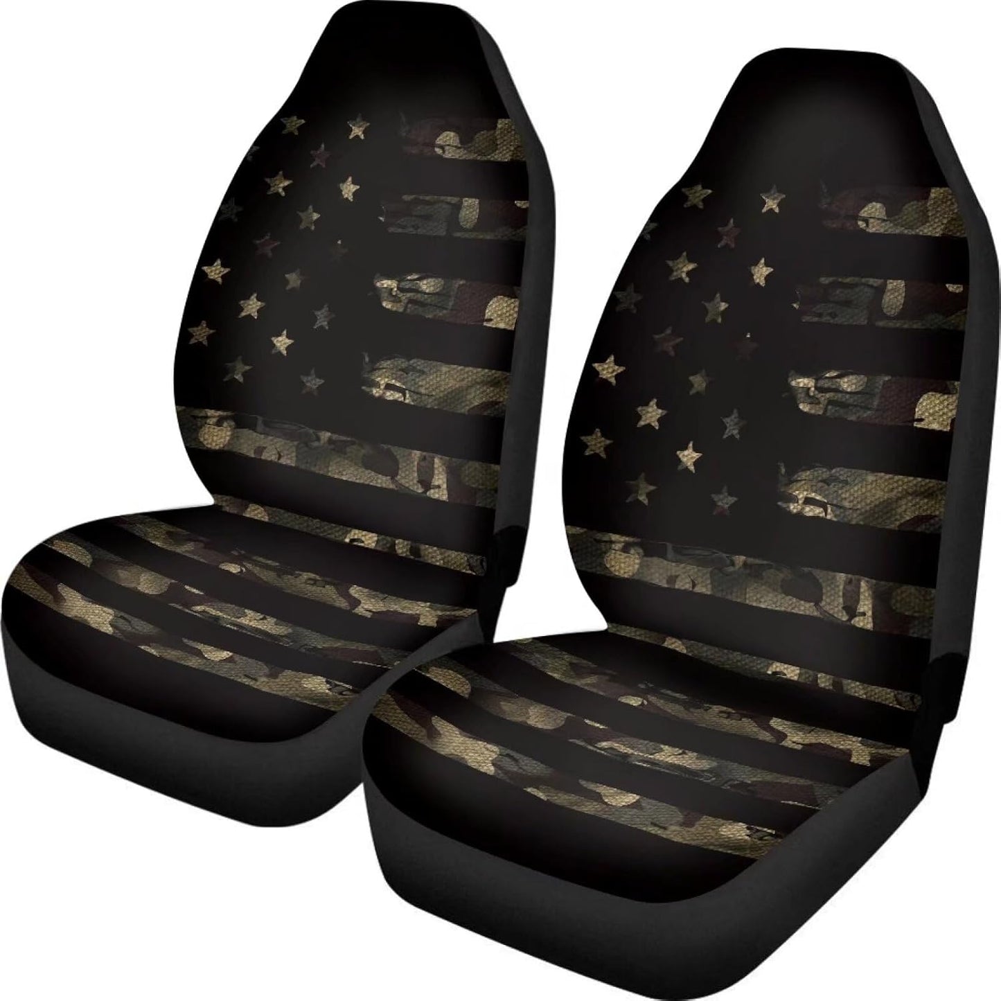 KEIAHUAN Galaxy Owl Car Seat Cover for Women Men, 2 Packs High Back Bucket Universal Fit Auto Seat Covers for Cars, Trucks, SUV, or Van