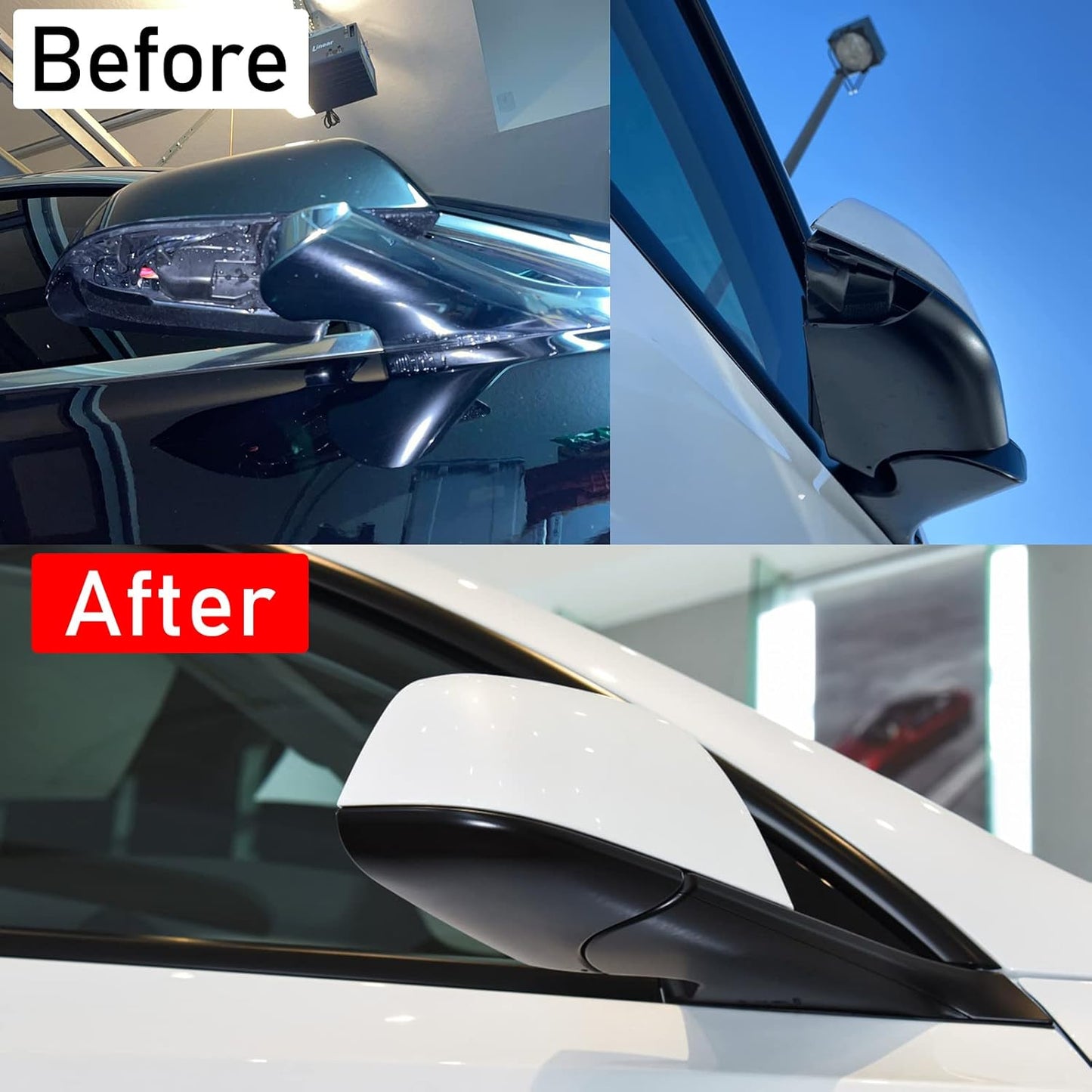 Jaronx Compatible with Tesla Model Y Mirror Bottom Cover 2018-2024, Right Passenger Side Rearview Mirror Lower Base Trim Base Cover Replacement for Tesla Model Y Accessories (Right)