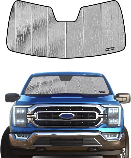 Pigenius Windshield Sun Shade for Ford F-150 2015-2020 Custom Front Window Sunshade- AstraGuard