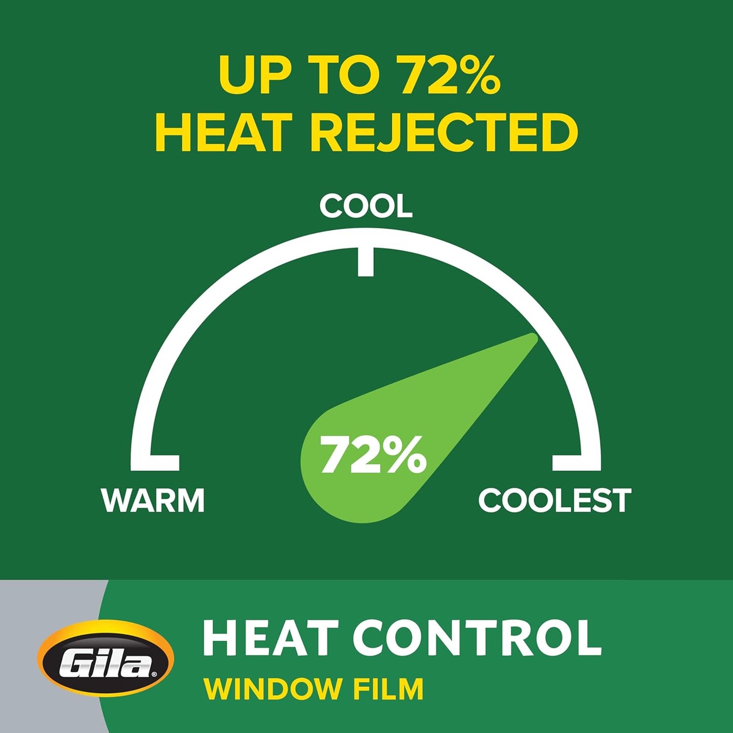 Gila® Heat Control Titanium Adhesive Residential DIY Window Film Sun Blocking Glare Reduction 3ft x 15ft (36in x 180in)
