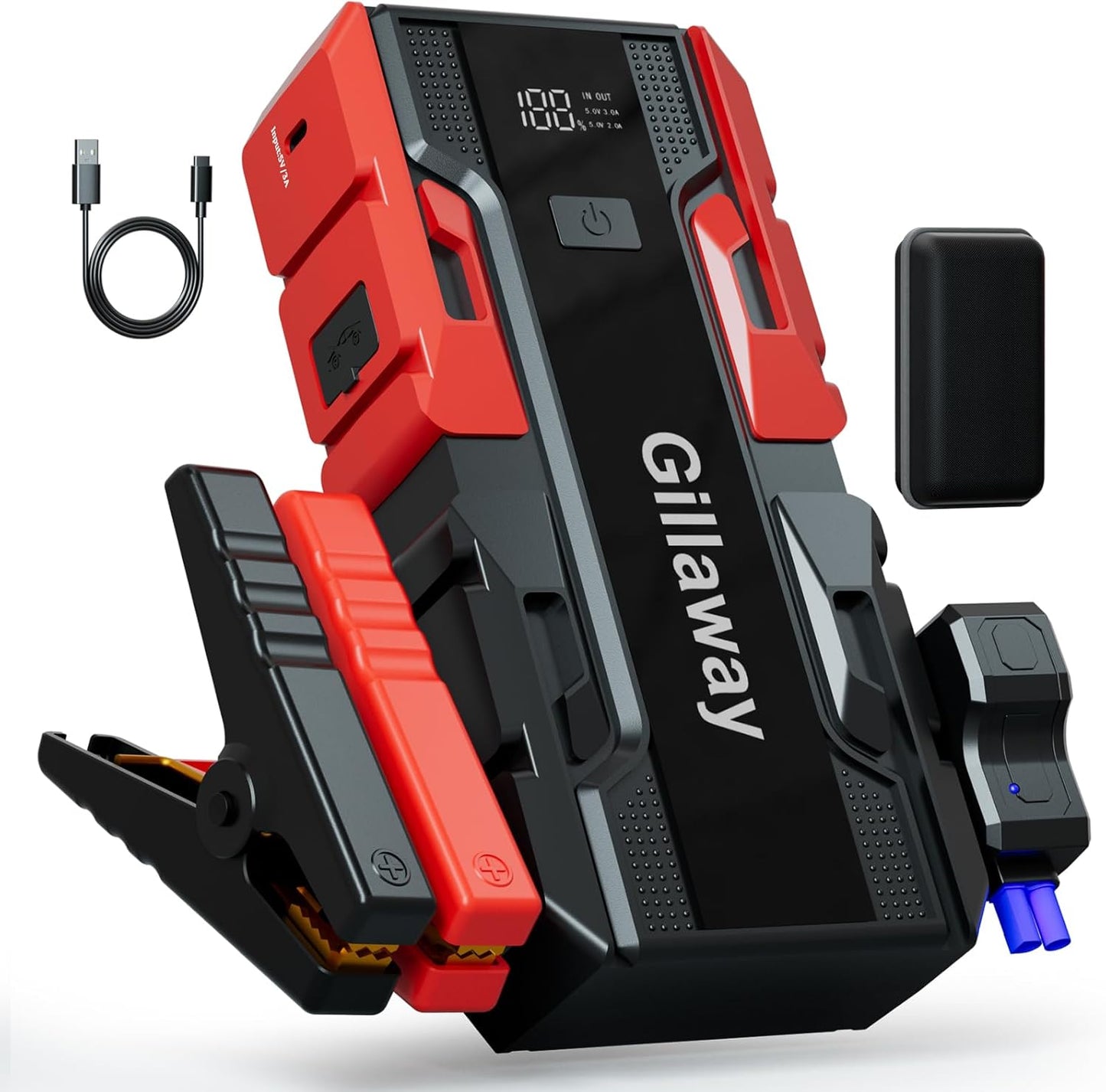 001B 4000A Car Jump Starter Battery Pack 12V Car Battery Charger, Jump Box with USB 3.0 Power Bank (up to 9.0L Gas and 7.0L Diesel Engine),