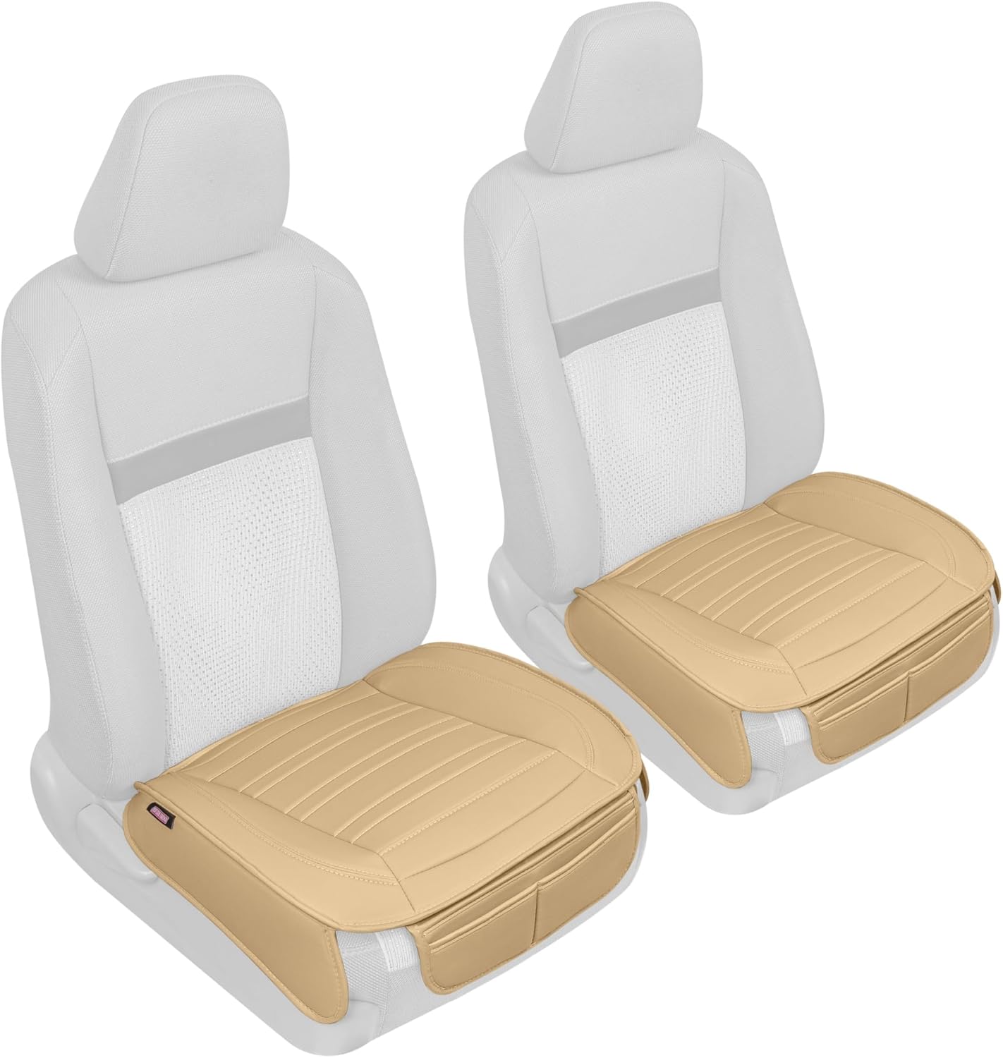 BDK Auto MTSC-421-CC: Motor Trend Pu Leather Seat Cushion/Charcoal