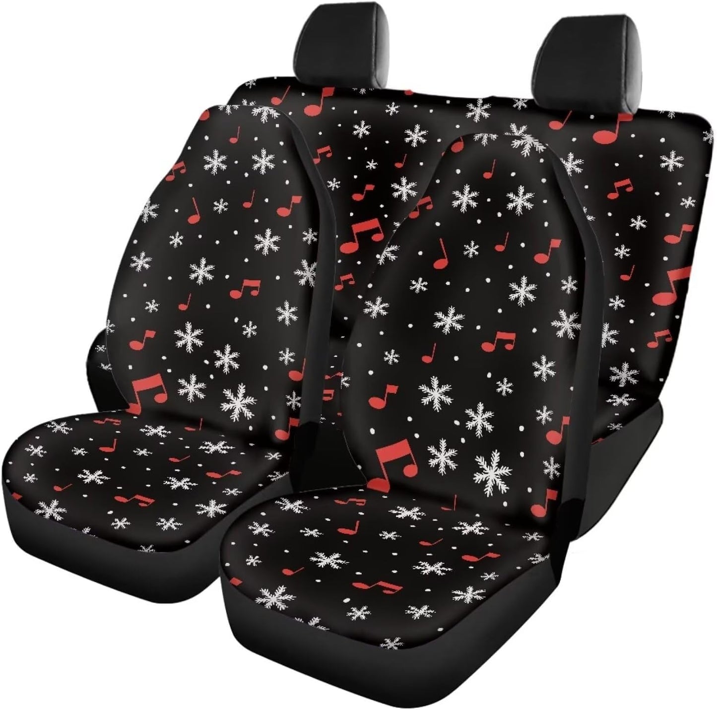 AFPANQZ Oriental Dragon Print Car Seat Covers Full Set for Back Seat Front Seats Universal Fit Most Cars SUVs Trucks Vans Comfortable Auto Seat Protection Full Set for Women Men Black Red