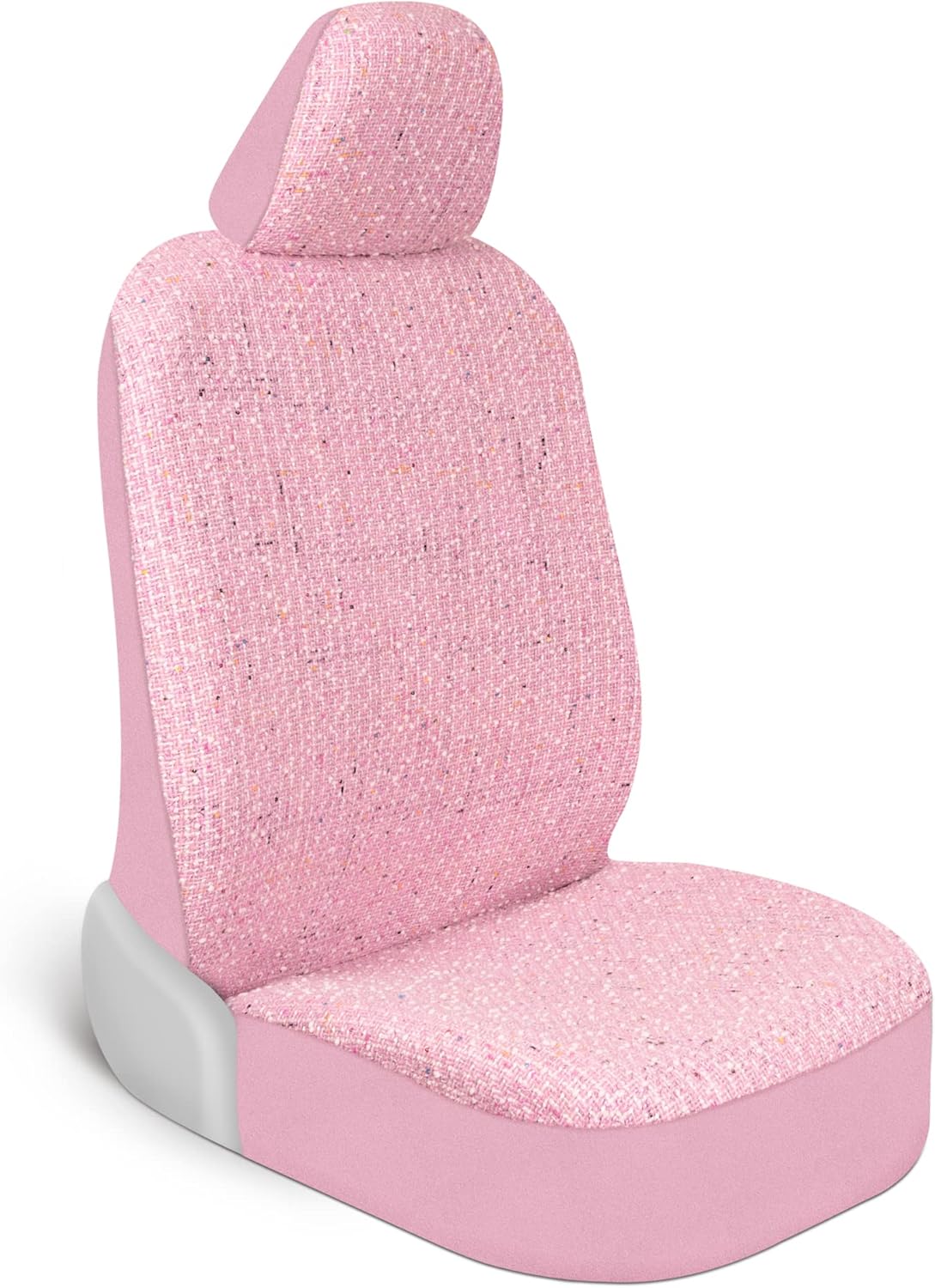 BDK Auto CBSC-6712-PK: Sequin Tweed Seat Cover, 1 Front (2Pc)/Pink