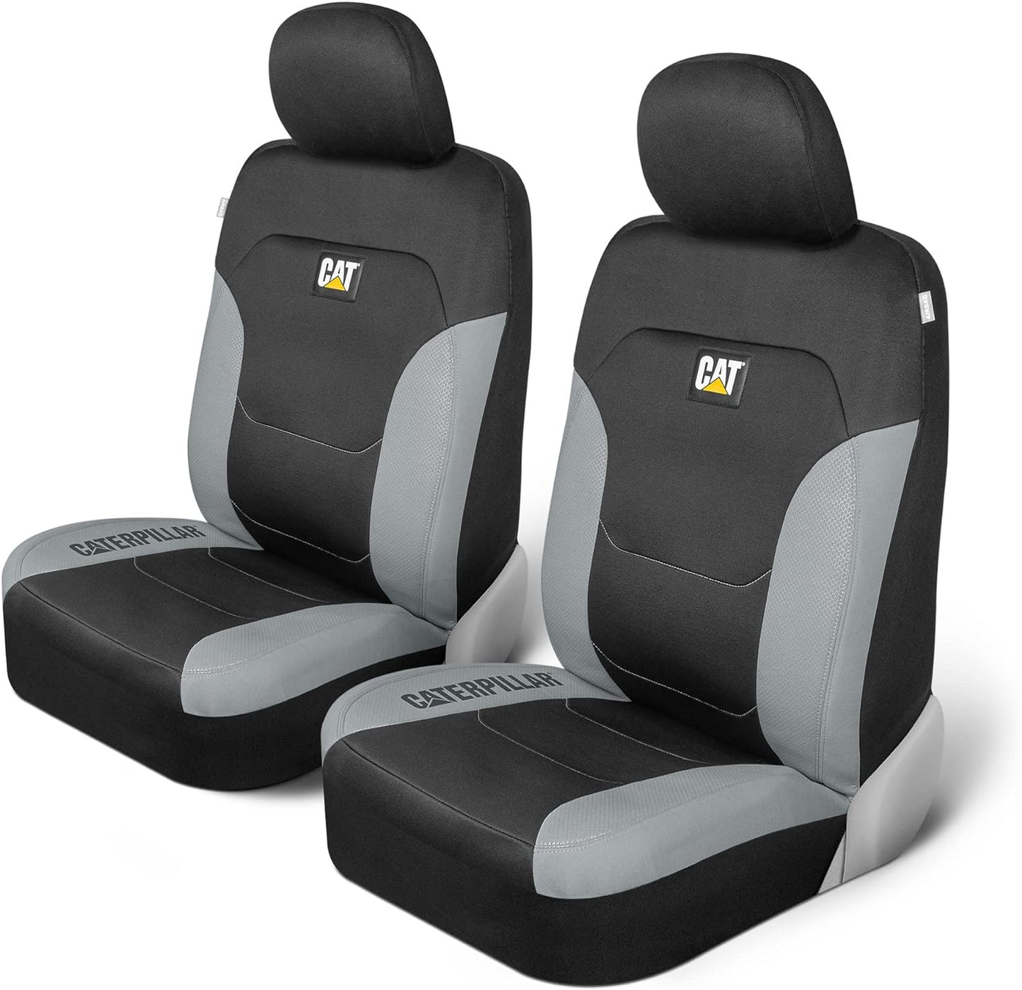 BDK Auto CASC-2274-GR: Cat 4Pc Polyester + Honeycomb Polyester Fabric Low Back Seat Cover