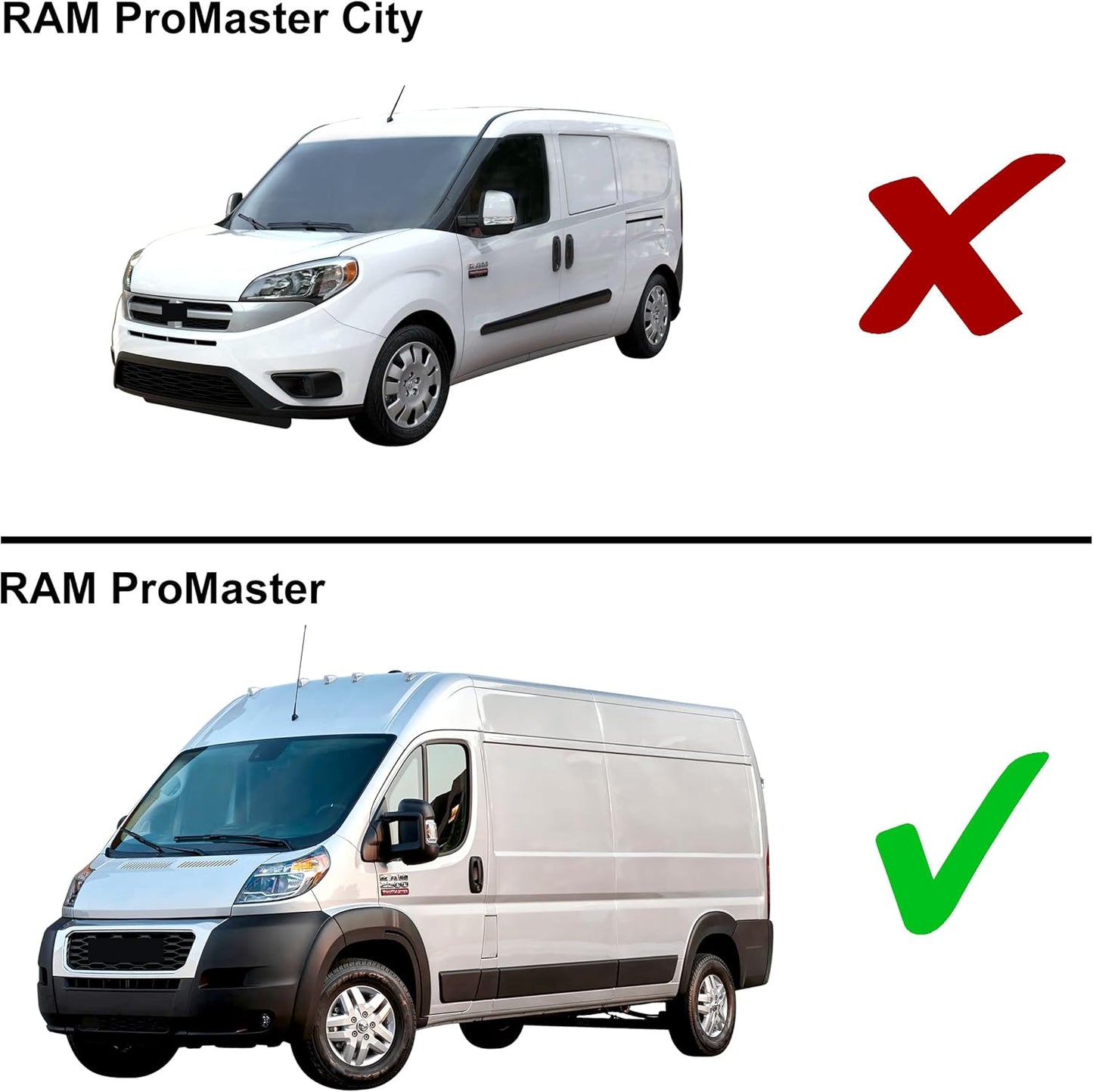 YelloPro Custom Fit Reflective Front Windshield Sunshade Accessories for 2014 2015 2016 2017 2018 2019 2020 2021 2022 2023 2024 2025 Dodge RAM ProMaster Full Size Cargo Van Chassis Cab Cutaway