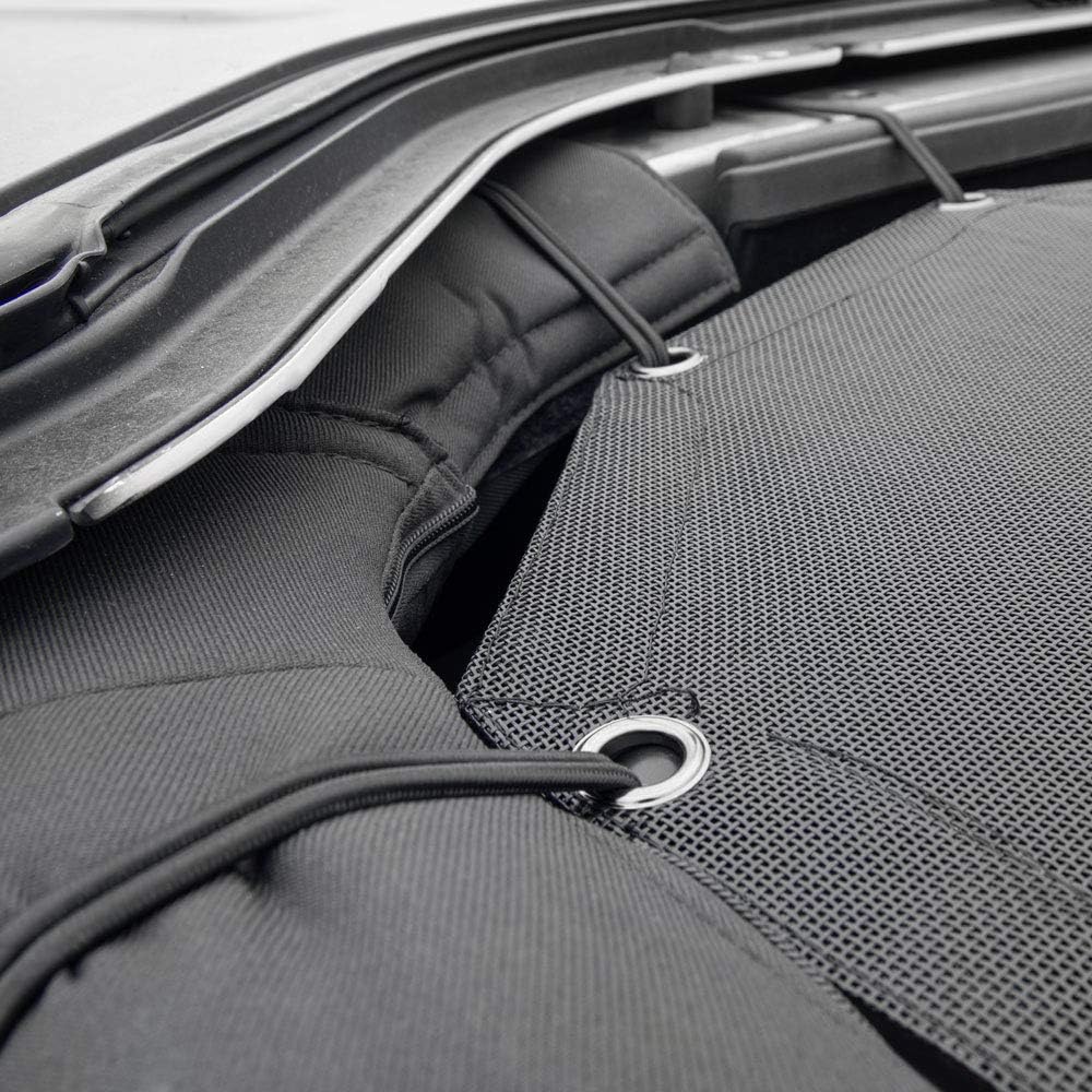Motor Trend WC101 Mesh Sunshade Bikini Top Cover for Jeep Wrangler 1987-2019 (JK, JL, CJ, YJ & TJ), Full Size 69” x 42.5”