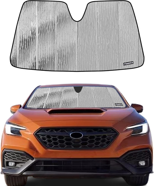 Pigenius Windshield Sun Shade for 2022 Subaru WRX Front Window Sunshade - Premium Folding Sunshade(Without Eyesight Driver Assist)