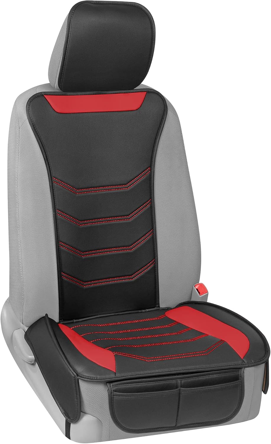 BDK Auto MTSC-9210-BG: Slim-Fit Pu Leather Seat Cushion/Beige