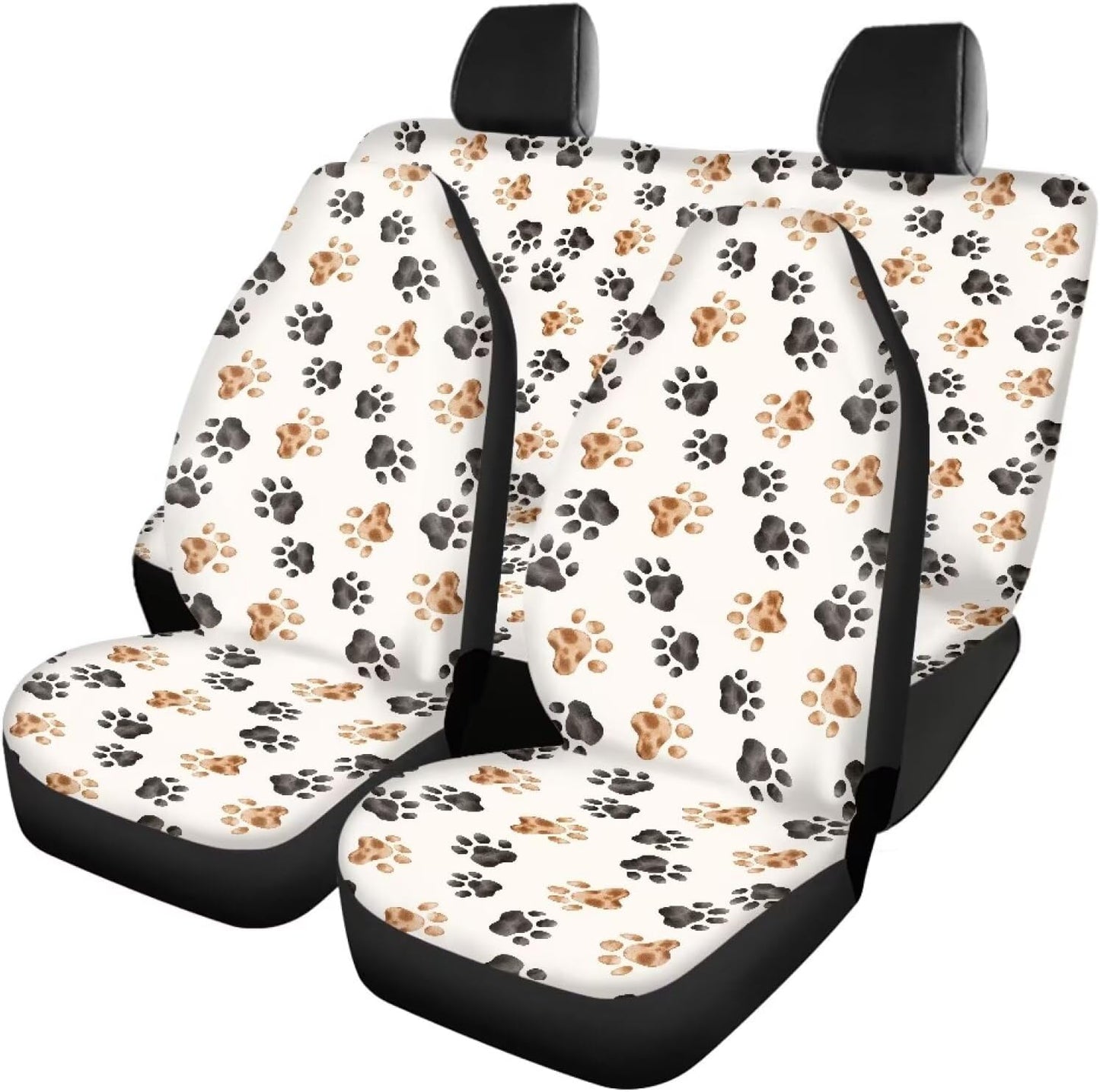AFPANQZ Oriental Dragon Print Car Seat Covers Full Set for Back Seat Front Seats Universal Fit Most Cars SUVs Trucks Vans Comfortable Auto Seat Protection Full Set for Women Men Black Red
