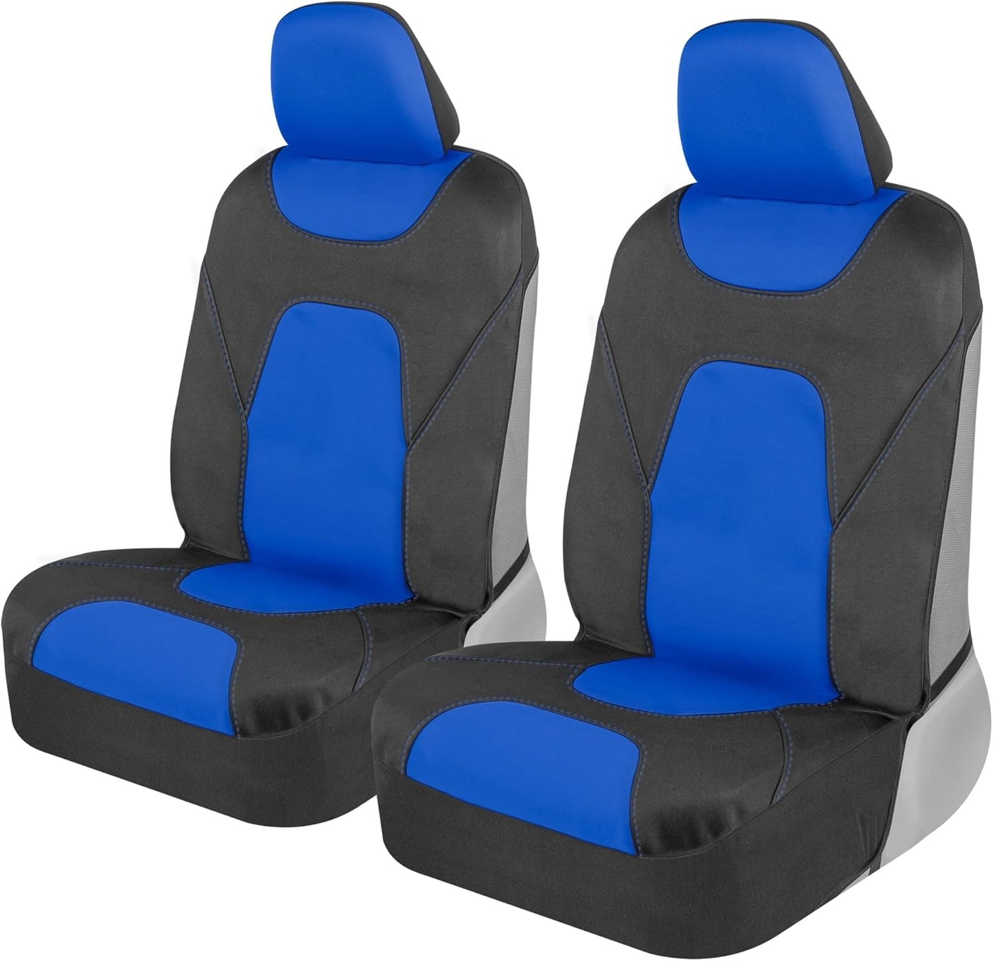 Motor Trend AquaShield Waterproof Front Seat Covers, Black Seat Covers for Cars – Padded Neoprene Front Car Seat Cover, SUV Seat Covers Protector - Car Interior Cover for Auto Truck & Van