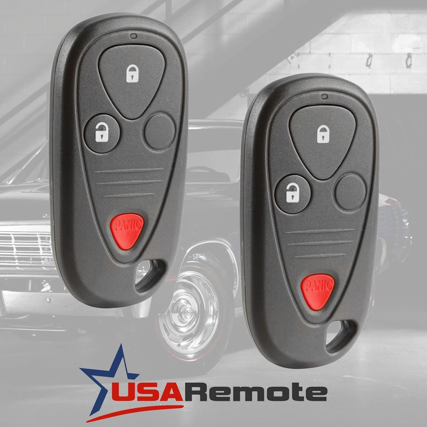 Car Key Fob Keyless Entry Remote fits 2004-2006 Acura TL / 2004-2008 Acura TSX (OUCG8D-387H-A, 72147-SEC-A02), Set of 2