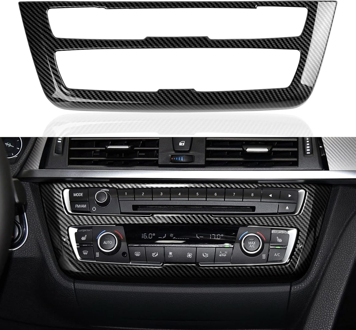 HENGYUESHANG Car Door Pull Handles Cover Carbon Style ABS Trim Decoration fits for BMW 3 4 Series F30 F31 F34 3GT F32 F33 F36 2012-2019 Interior Accessories