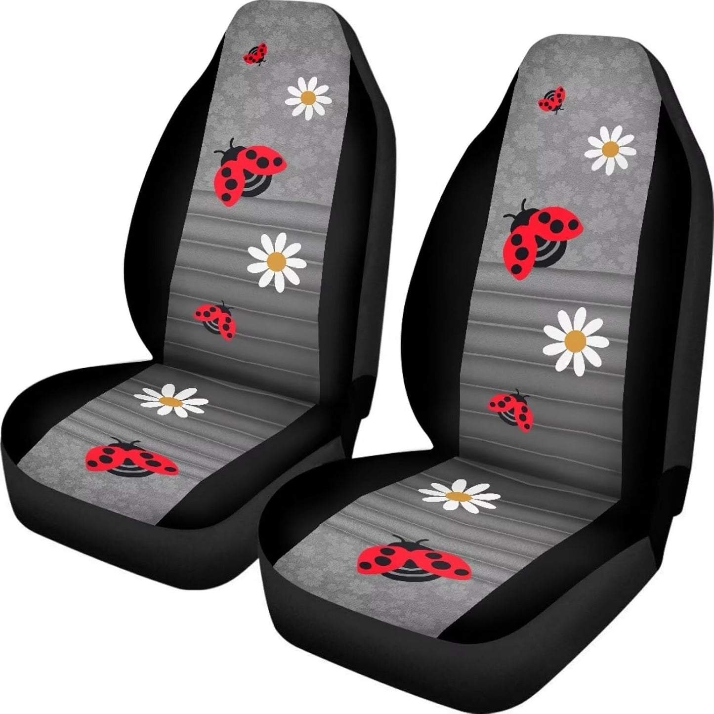 TOADDMOS Bohemian Colorful Mandala Patchwork Car Seat Covers Bucket Front Seats Protector,Universal Fit Cars,Sedan,SUV