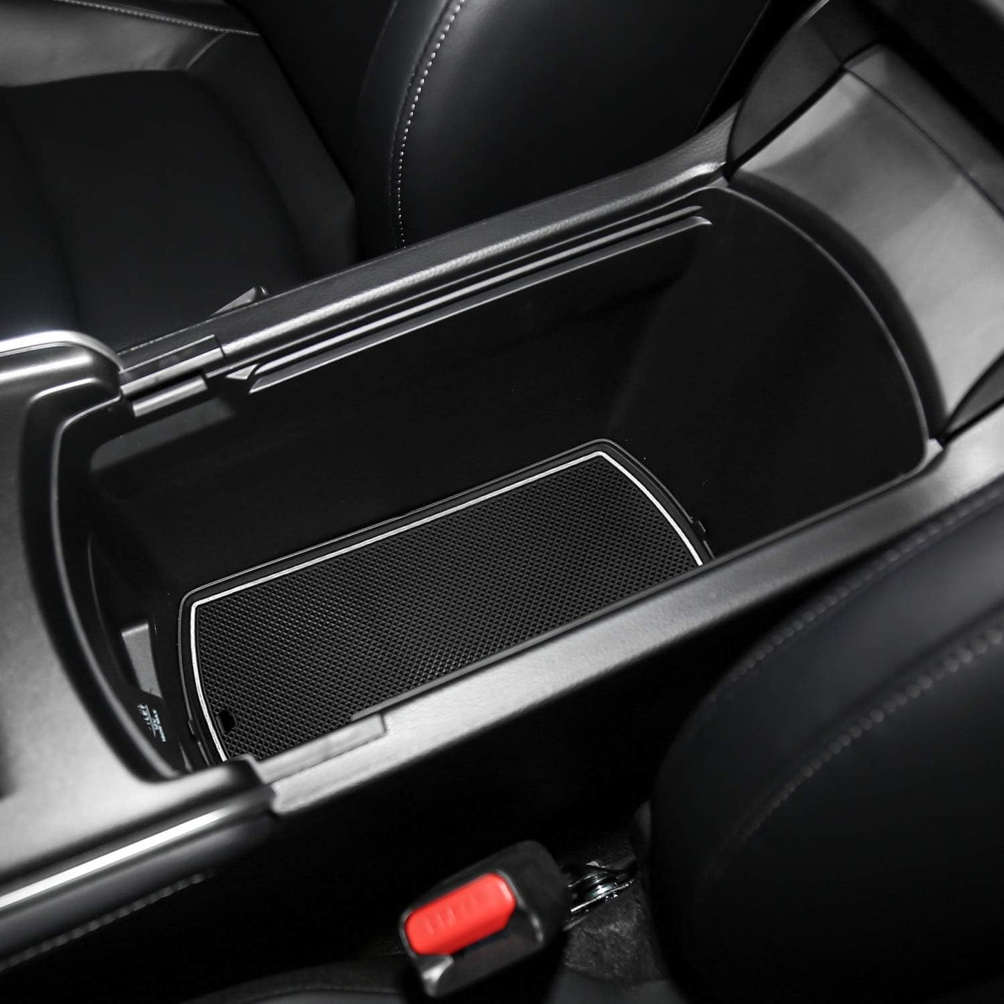 Auovo Anti Dust Door Mats for Honda Accord 2019 2018 2020 Interior Accessories Custom Fit Door Compartment Cup Center Console Liners(17pcs/Set) (White)