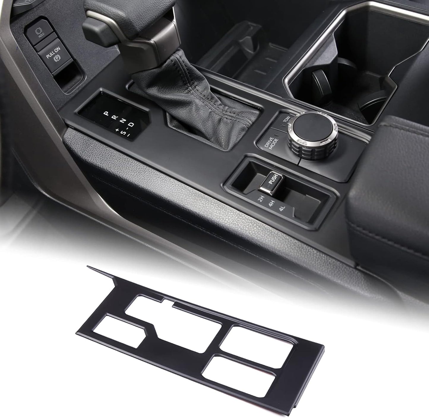 Aunginsy Central Control Gear Shift Panel Trim Cover Compatible with Toyota Tundra/Sequoia 2022-2024 Car Gear Shifter Console Anti-Scratch Panel Frame Protect Sticker with 4WD Accessories(Mech Style)