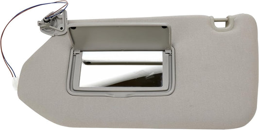 Driver Side Sun Visor Left Side Tan with Lamp - Compatible with Nissan & Infiniti - 2013, 2014, 2015, 2016, 2017, 2018 - Pathfinder, QX60, 2013 JX35 - Replaces 96401-9PB0A, 96401-3JA0A, 96401-3KM0A