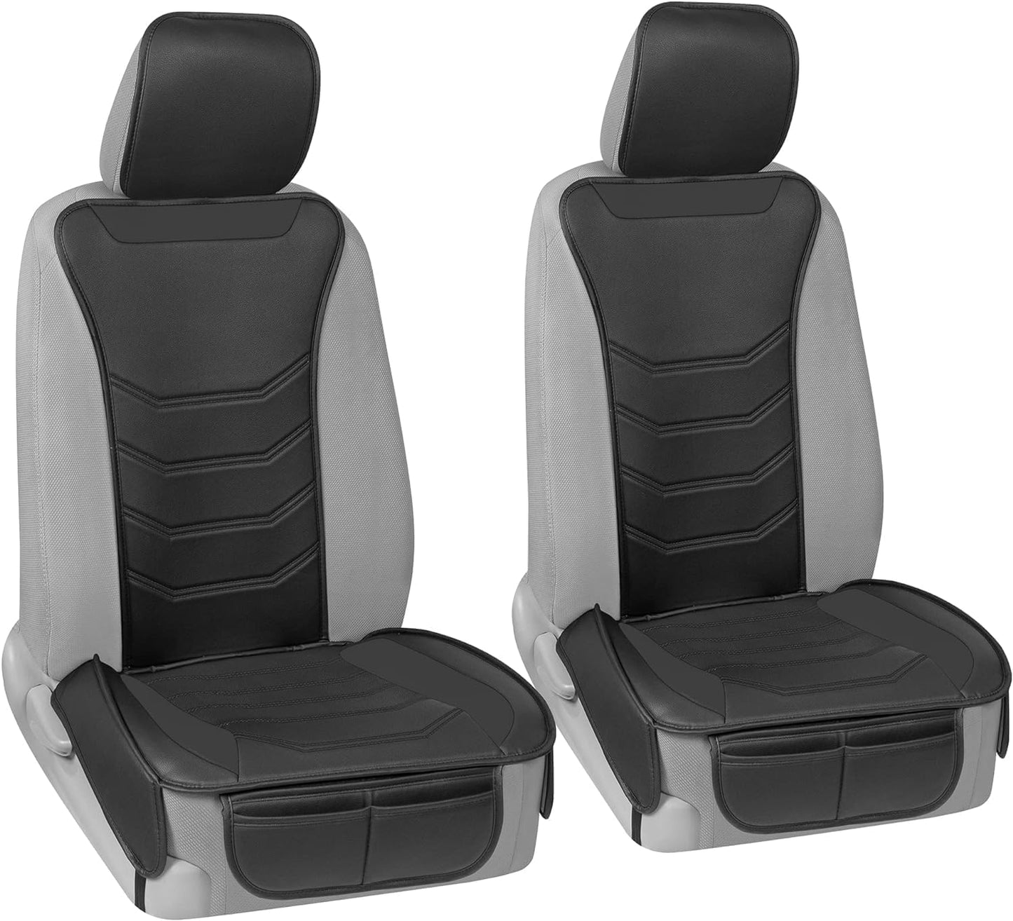 BDK Auto MTSC-9210-BG: Slim-Fit Pu Leather Seat Cushion/Beige