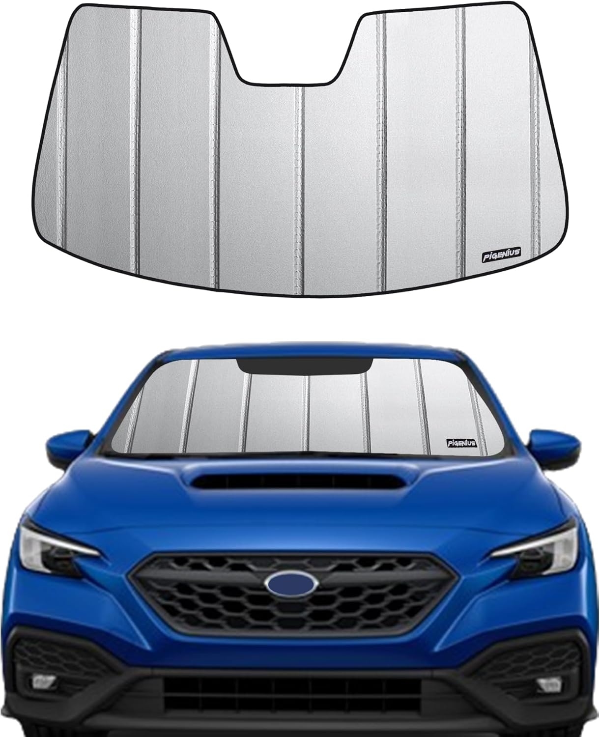 Pigenius Windshield Sun Shade for 2022 Subaru WRX Front Window Sunshade - Premium Folding Sunshade(Without Eyesight Driver Assist)