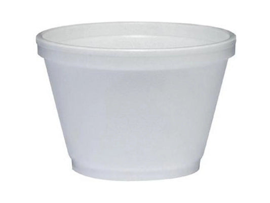 Dart Foam Containers, 6 oz, White, 50/Bag, 20 Bags/Carton -DCC6SJ12