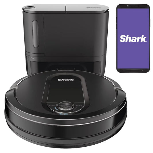 Pre-Owned Shark Robot Vacuum - Self Emptying with Base - black (Fair)